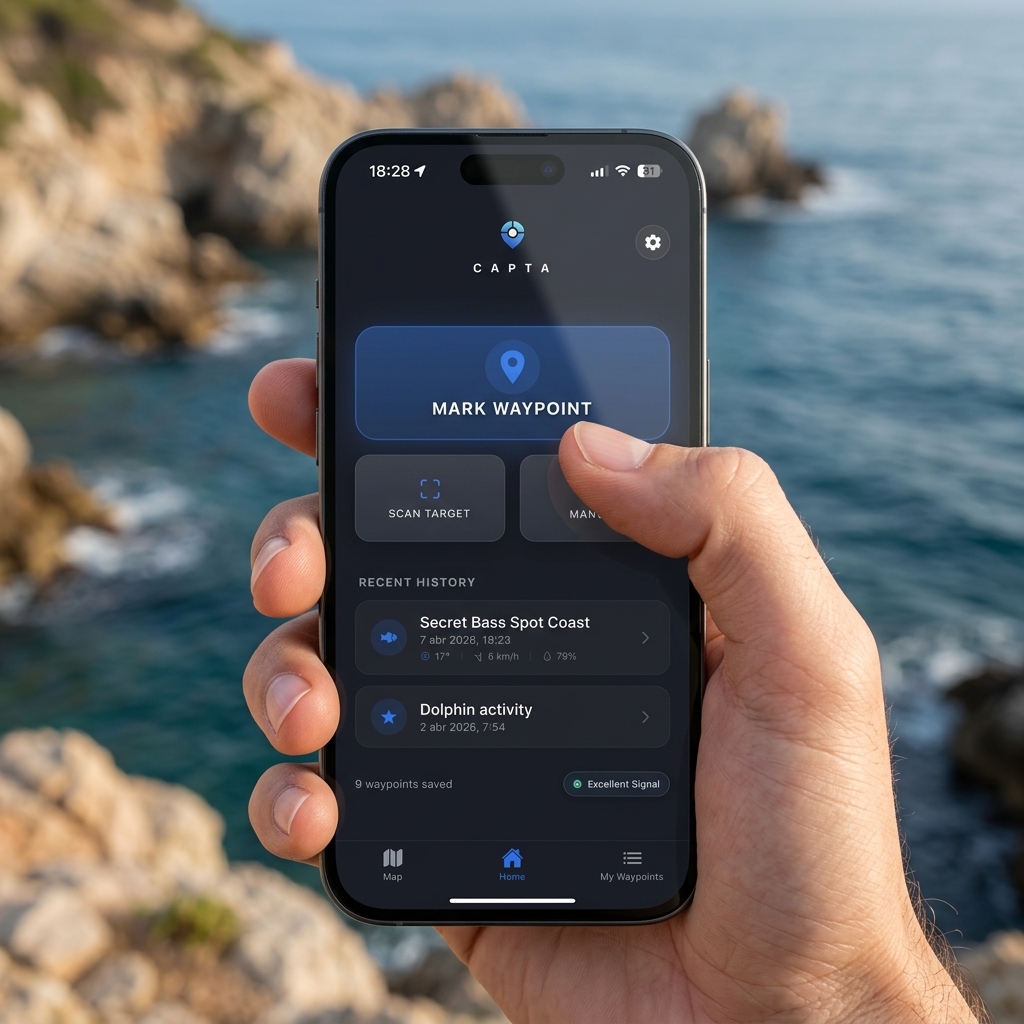 Field use: CAPTA in action showing the detailed context of each waypoint