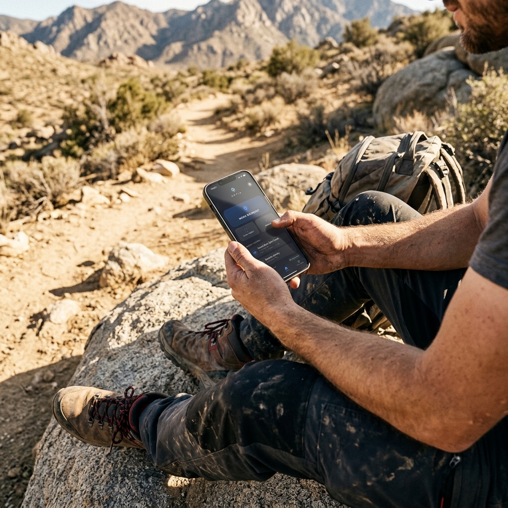 Révision de waypoints techniques lors d'une randonnée en montagne avec haute précision
