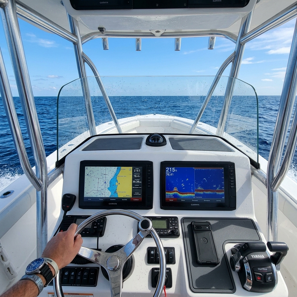 Data security and sovereignty on a professional boat console.