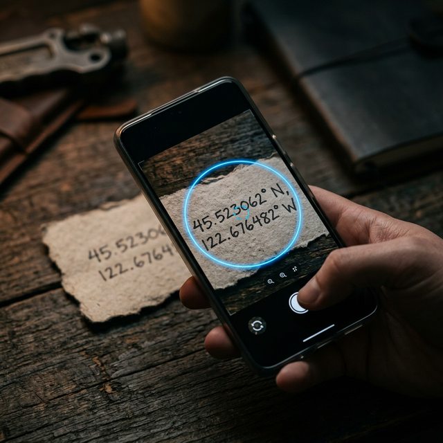 Scanner  les  Coordonnées  GPS  depuis  une  Photo  :  Numérisation  Instantanée