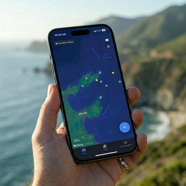 Die minimalistische Benutzeroberfläche von CAPTA: die beste App zum Speichern von GPS-Standorten