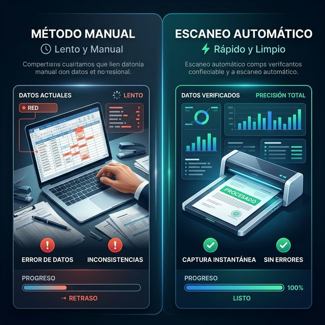 Vergleich zwischen manueller Methode und automatischem Scannen